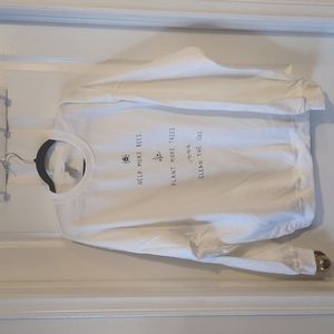 Planet Saviors White Crew Neck Sweater